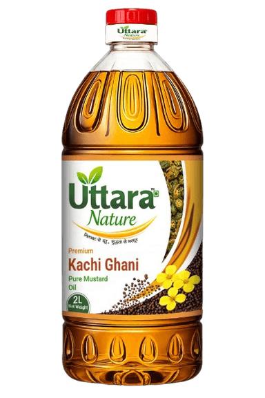 Uttara Nature 2L Kachi Ghani Mustard Oil Bottle