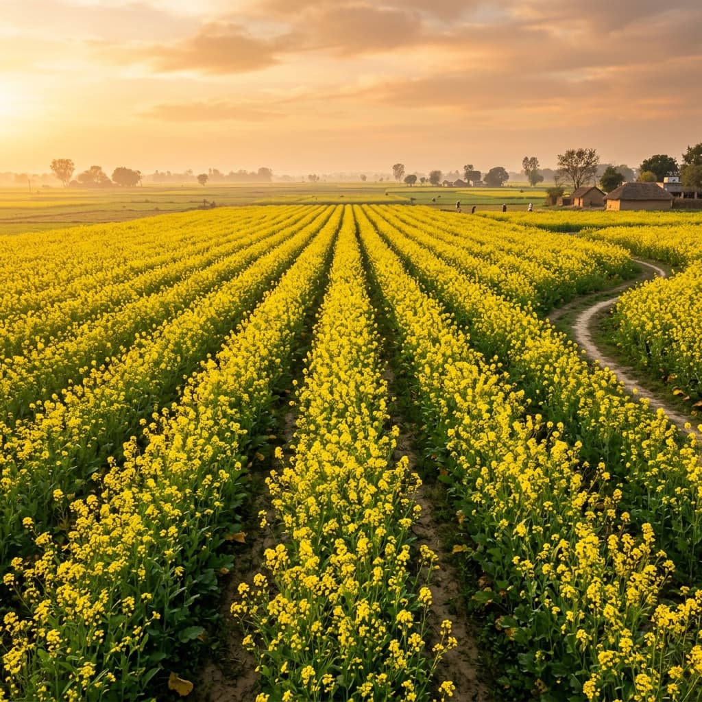 Vast mustard fields — the origin of Uttara Nature